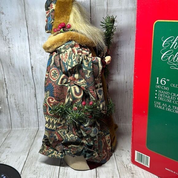 Christmas Collection 16” Old World Santa Tree Top or Table Decoration - Picture 7 of 9